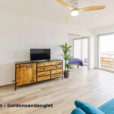 Golden Biarritz - Front De - Parking Privatif Gratuit 公寓